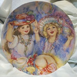 "Mother's Treasures" Collector Plate. Numbered plate by Mary Vickers.